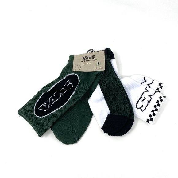 Vans Other - Vans Men's Size Skateboarding Black White 2 Pack Socks VN0A5HG9ZR5